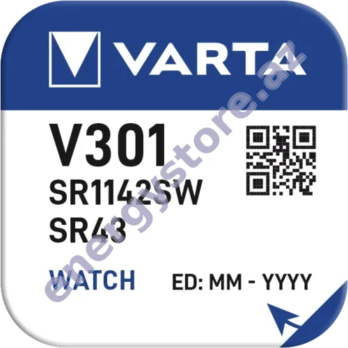 VARTA SILVER Coin V301 — V301 gümüş oksid batareya (00301)