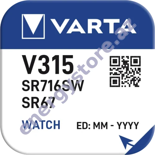 VARTA SILVER Coin V315 — V315 gümüş oksid batareya (00315)