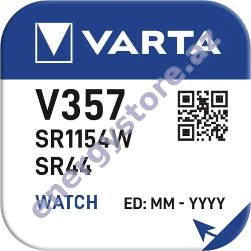 VARTA SILVER Coin V357 — V357 gümüş oksid batareya (00357)