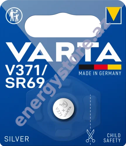 VARTA SILVER Coin V371 — V371 gümüş oksid batareya (00371)
