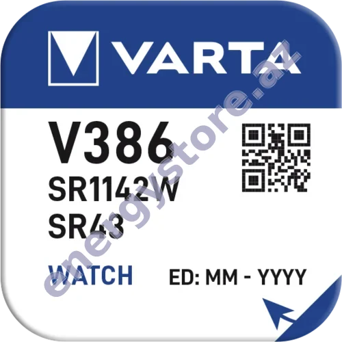VARTA SILVER Coin V386 — V386 gümüş oksid batareya (00386)