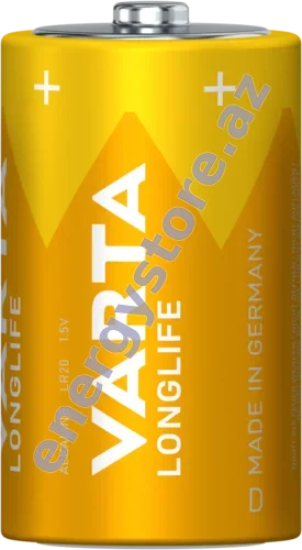 VARTA LONGLIFE D — D alkalin-manqan batareya (04120)