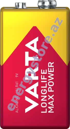 VARTA Longlife Max Power 9V — 9V alkalin-manqan batareya (04722)