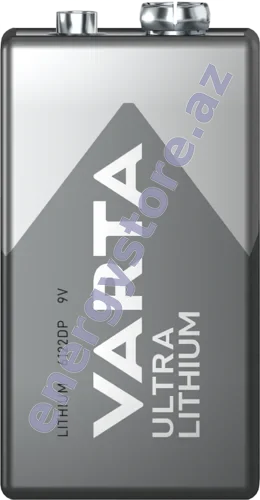 VARTA Ultra Lithium 9V — 9V litium-dəmir disulfid batareya (06122)