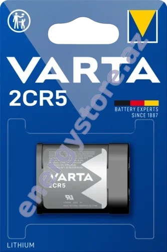 VARTA LITHIUM Cylindrical 2CR5 — 2CR5 litium-manqan dioksid batareya (06203)