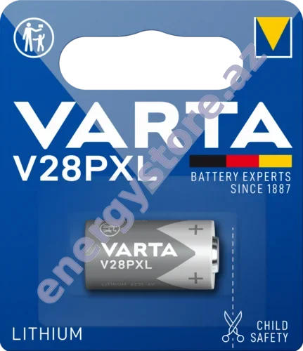 VARTA LITHIUM Cylindrical V28PXL — V28PXL litium-manqan dioksid batareya (06231)