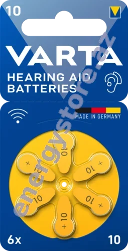 VARTA Hearing Aid Batteries 10 — 10 sink-hava batareya (24610)