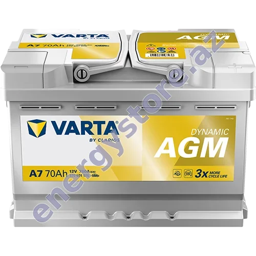 VARTA Dynamic AGM — starter (avtomobil) batareyaları | EnergyStore.az